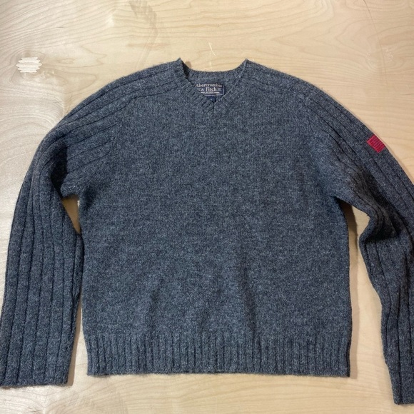 Abercrombie & Finch 100% Wool Vintage Sweater XL (IV) - Picture 5 of 12